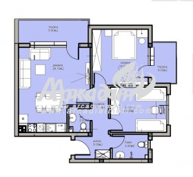 3-СТАЕН, 98 m2 - Holmes.bg 3-СТАЕН, 98 m2