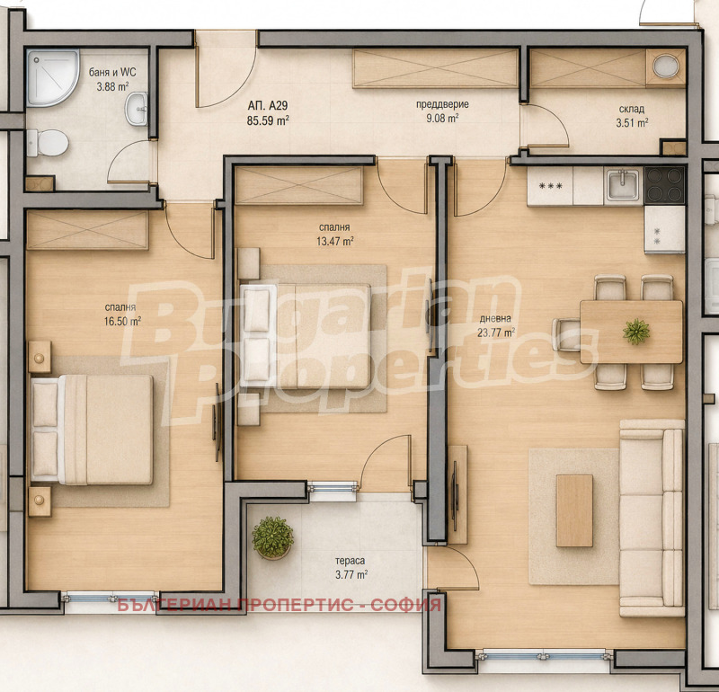 Продава 3-СТАЕН, град София, Малинова долина • 265000 € / 518294.95 лв. • 32430652 1 — Holmes.bg Продава 3-СТАЕН, град София, Малинова долина • 265000 € / 518294.95 лв. • 32430652 1