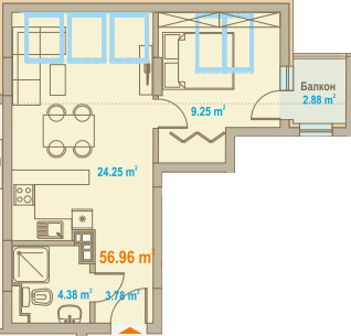 Продава 2-СТАЕН, град София, Зона Б-19 • 202800 € / 396642.32 лв. • 29962545 1 — Holmes.bg Продава 2-СТАЕН, град София, Зона Б-19 • 202800 € / 396642.32 лв. • 29962545 1