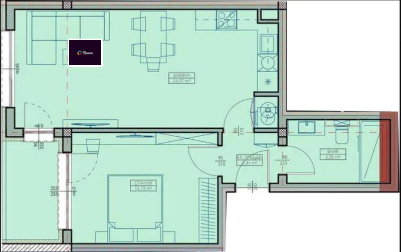 Продава 2-СТАЕН, град Варна, Кайсиева градина • 87900 € / 171917.46 лв. • 91584064 1 — Holmes.bg Продава 2-СТАЕН, град Варна, Кайсиева градина • 87900 € / 171917.46 лв. • 91584064 1