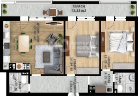 3-СТАЕН, 107 m2 - Holmes.bg 3-СТАЕН, 107 m2