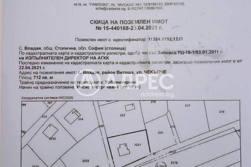 Продава ПАРЦЕЛ, град София, с. Владая • 85000 € • 74106057 1 — Holmes.bg Продава ПАРЦЕЛ, град София, с. Владая • 85000 € • 74106057 1