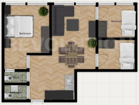 3-СТАЕН, 74 m2 - Holmes.bg 3-СТАЕН, 74 m2