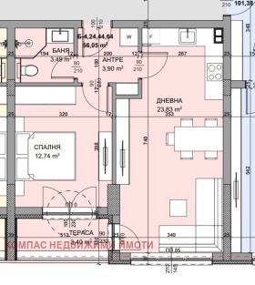 2-СТАЕН, 64 m2 - Holmes.bg 2-СТАЕН, 64 m2