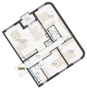 МНОГОСТАЕН, 158 m2 - Holmes.bg МНОГОСТАЕН, 158 m2