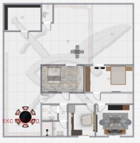 3-СТАЕН, 61 m2 - Holmes.bg 3-СТАЕН, 61 m2
