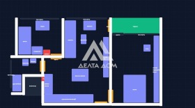 Продава 2-стаен, град София