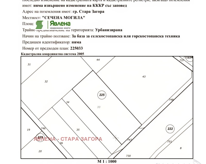 Продава ПАРЦЕЛ, град Стара Загора, Железник - център • 191000 € • 84173650 1 — Holmes.bg Продава ПАРЦЕЛ, град Стара Загора, Железник - център • 191000 € • 84173650 1