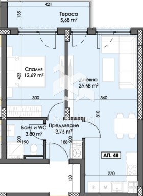 2-СТАЕН, 73 m2 - Holmes.bg 2-СТАЕН, 73 m2