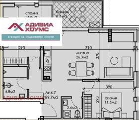 3-СТАЕН, 106 m2 - Holmes.bg 3-СТАЕН, 106 m2