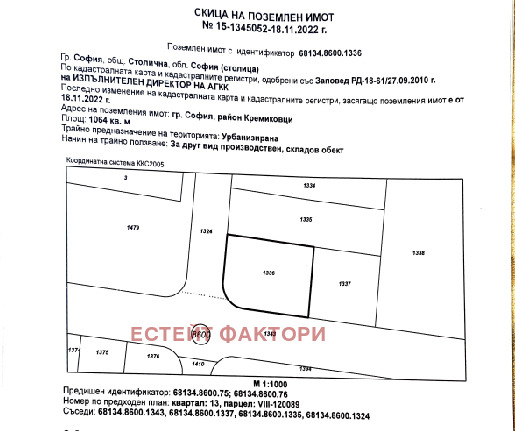 Продава ПАРЦЕЛ, град София, Враждебна • 300000 € / 586749.00 лв. • 39426070 1 — Holmes.bg Продава ПАРЦЕЛ, град София, Враждебна • 300000 € / 586749.00 лв. • 39426070 1
