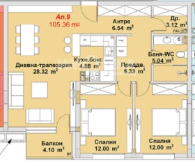 3-СТАЕН, 105 m2 - Holmes.bg 3-СТАЕН, 105 m2