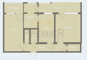 3-СТАЕН, 70 m2 - Holmes.bg 3-СТАЕН, 70 m2