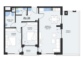 Обява Продава 3-СТАЕН,град София, Малинова долина