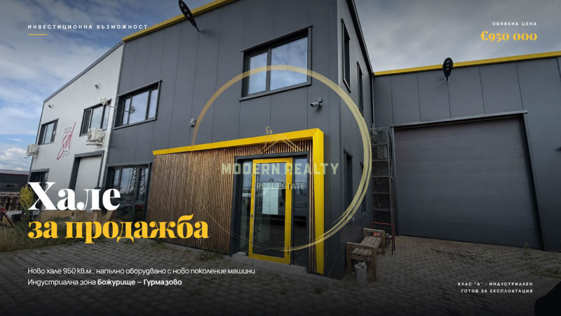 Продава ПРОМ. ПОМЕЩЕНИЕ, област София, гр. Божурище • 950000 € / 1858038.50 лв. • 81103650 1 — Holmes.bg Продава ПРОМ. ПОМЕЩЕНИЕ, област София, гр. Божурище • 950000 € / 1858038.50 лв. • 81103650 1