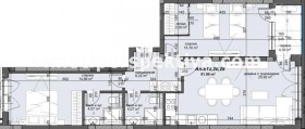 3-СТАЕН, 108 m2 - Holmes.bg 3-СТАЕН, 108 m2