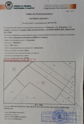 Обява Продава ПАРЦЕЛ,с. Гурмазово, област София