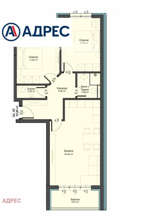 3-СТАЕН, 92 m2 - Holmes.bg 3-СТАЕН, 92 m2