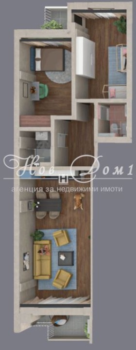 3-СТАЕН, 101 m2 - Holmes.bg 3-СТАЕН, 101 m2