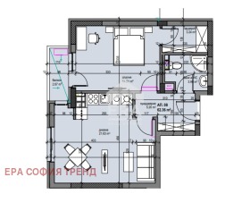 2-СТАЕН, 72 m2 - Holmes.bg 2-СТАЕН, 72 m2