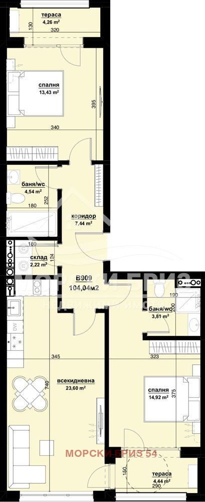 Продава 3-стаен град Бургас , Хоризонт , 104 кв.м | 48761103 — Imoti.com Продава 3-стаен град Бургас , Хоризонт , 104 кв.м | 48761103