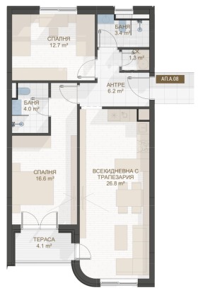 3-СТАЕН, 106 m2 - Holmes.bg 3-СТАЕН, 106 m2