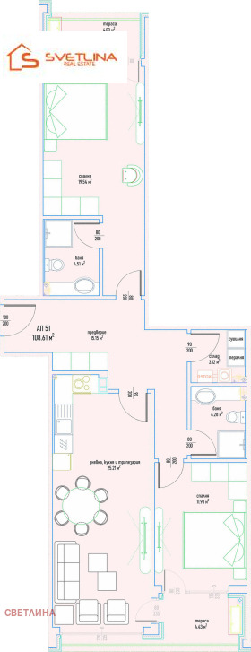 3-СТАЕН, 132 m2 - Holmes.bg 3-СТАЕН, 132 m2