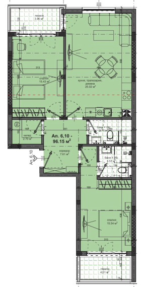 3-СТАЕН, 116 m2 - Holmes.bg 3-СТАЕН, 116 m2