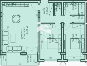 3-СТАЕН, 114 m2 - Holmes.bg 3-СТАЕН, 114 m2