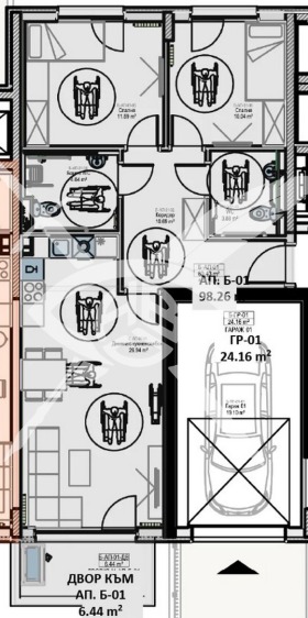 3-СТАЕН, 102 m2 - Holmes.bg 3-СТАЕН, 102 m2