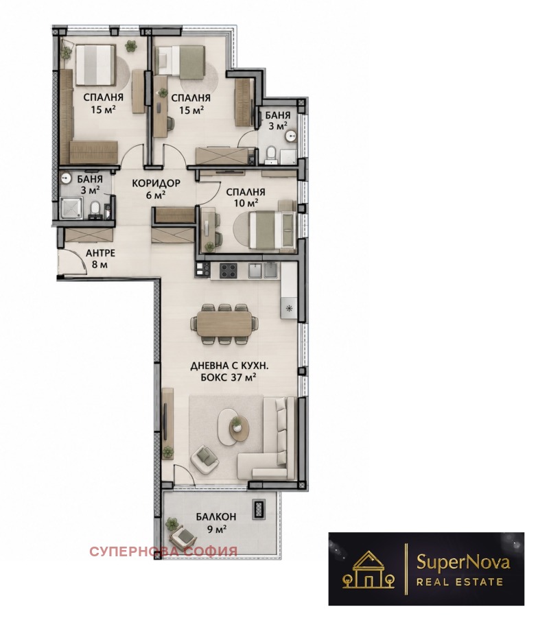 Продава 4-СТАЕН, град София, Малинова долина • 421000 € • 34290254 1 — Holmes.bg Продава 4-СТАЕН, град София, Малинова долина • 421000 € • 34290254 1
