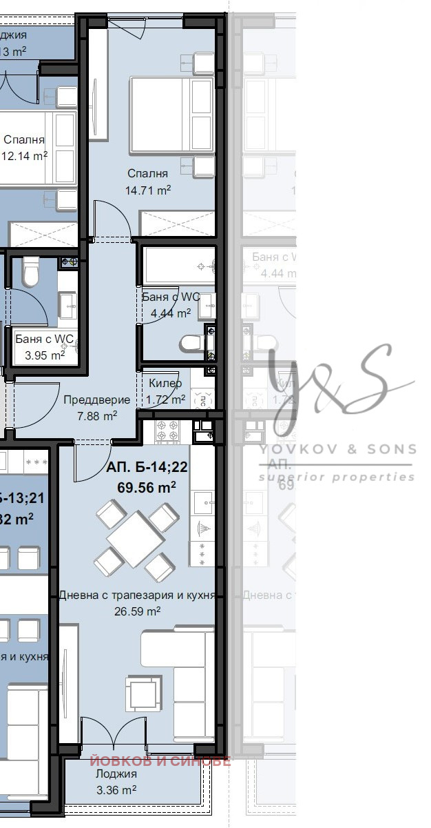 À vendre  1 chambre Plovdiv , Hristo Smirnenski , 88 m² | 15668002 - image [2]