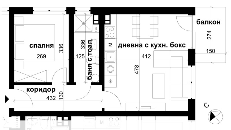 Продава 2-СТАЕН, гр. София, Люлин 9