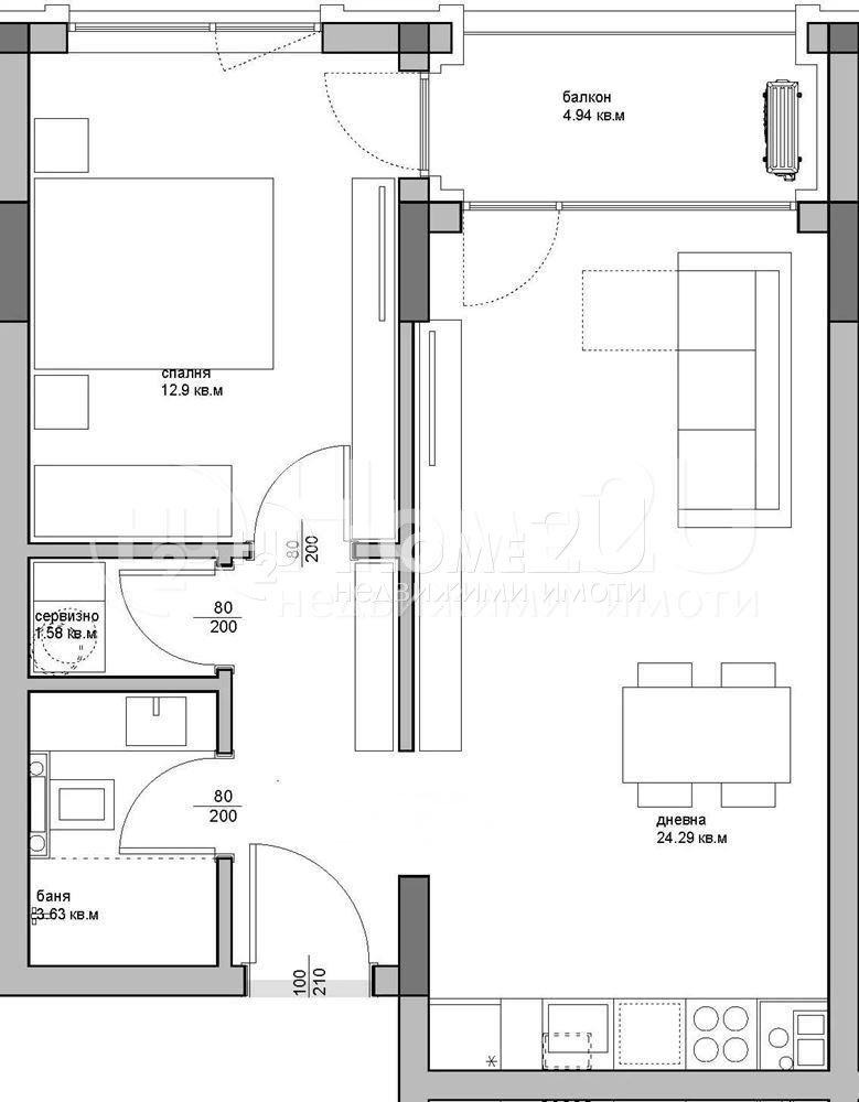 Продава 2-СТАЕН, гр. Варна, Аспарухово, снимка 3 - Апартаменти - 53462144