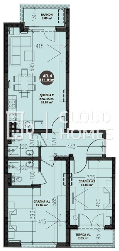 Продава 3-СТАЕН, гр. София, Малинова долина, снимка 2 - Апартаменти - 52445696