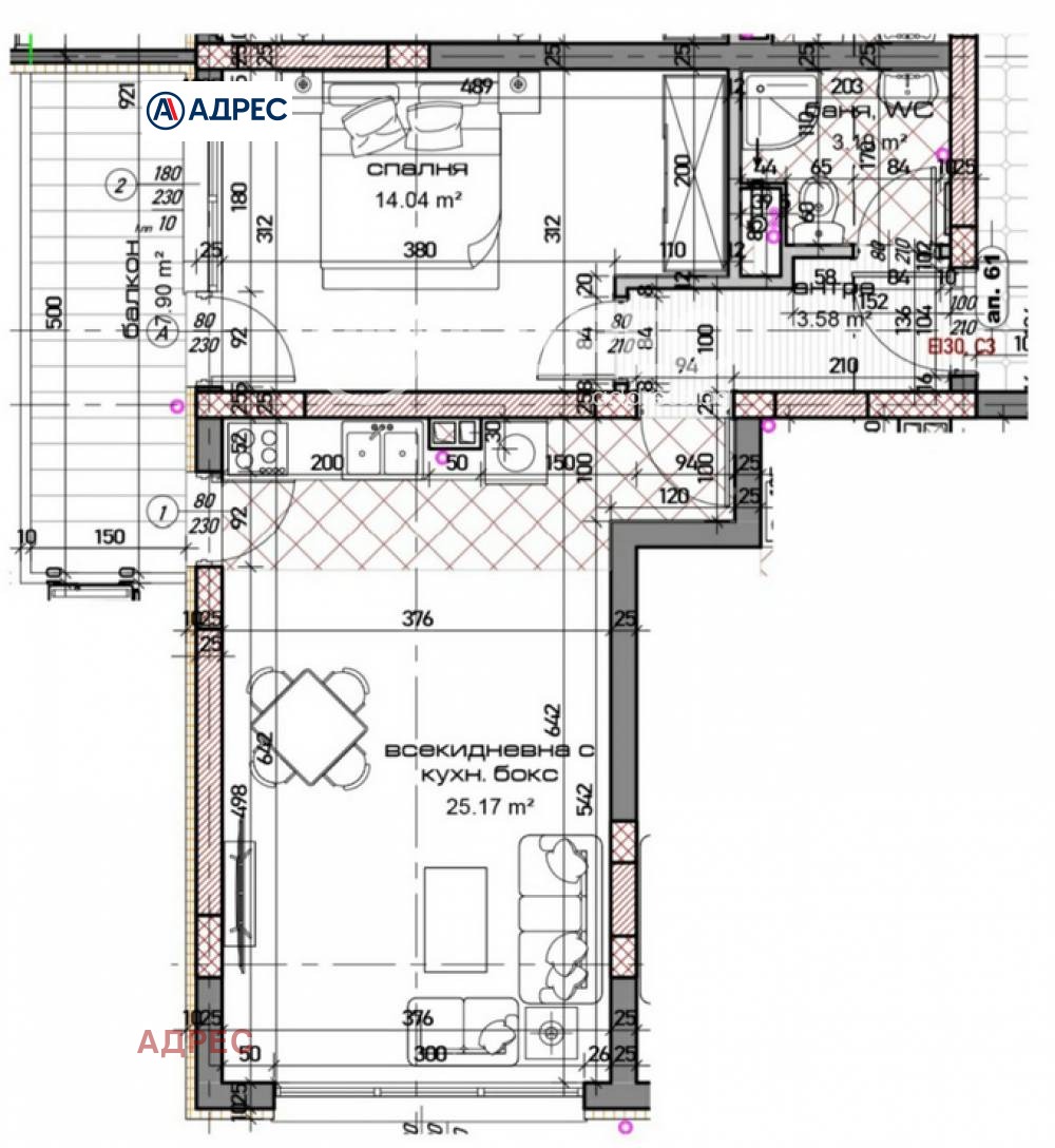 Продава 2-СТАЕН, гр. Варна, Младост 1