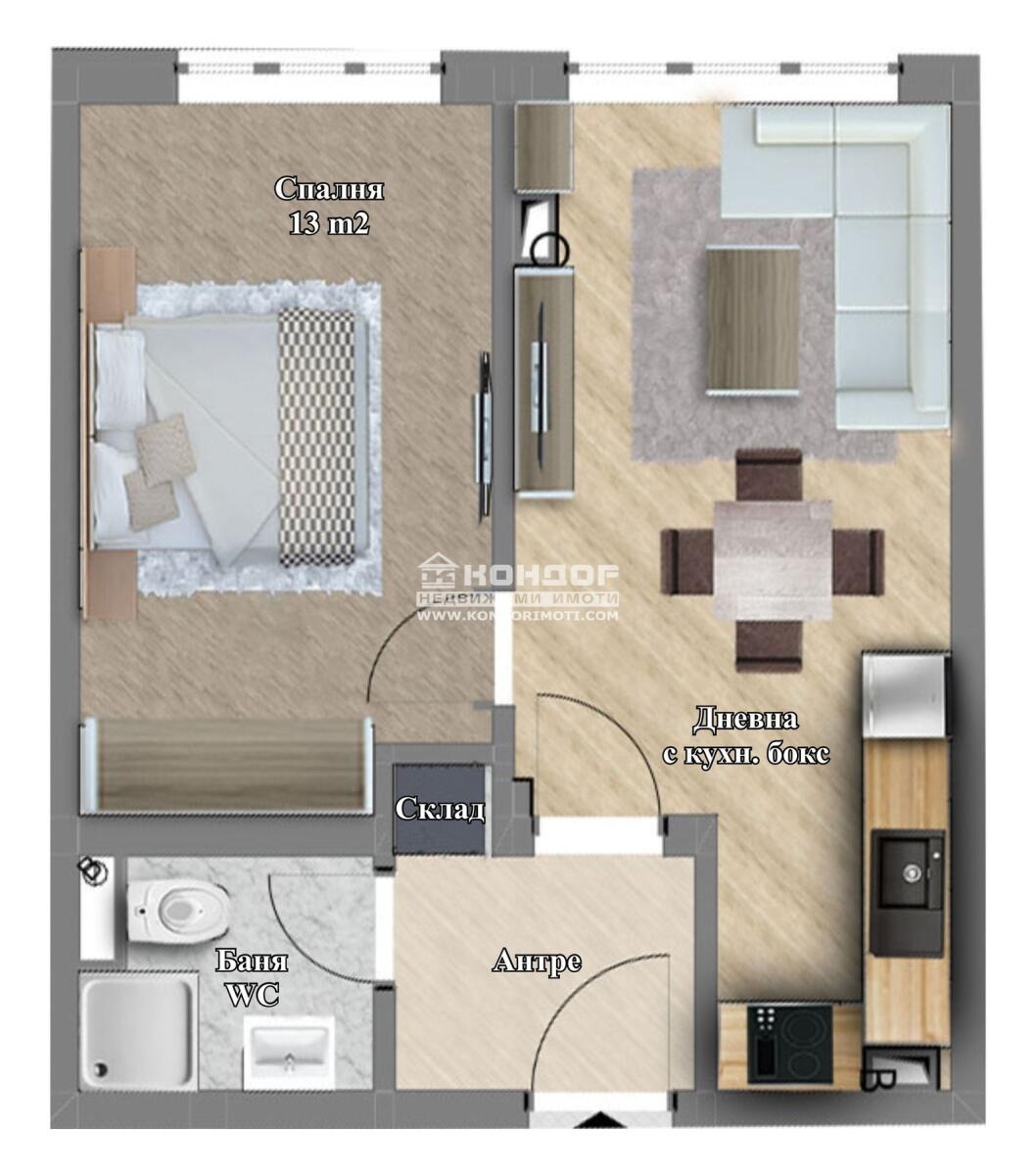 Продава 2-СТАЕН, гр. Пловдив, Христо Смирненски, снимка 2 - Апартаменти - 54712329