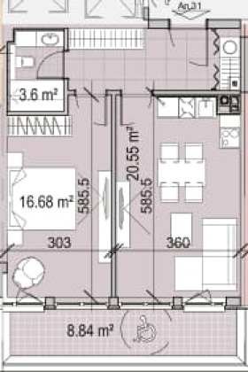 Προς πώληση  1 υπνοδωμάτιο Σοφηια , Μαναστηρσκη ληβαδη , 72 τ.μ | 34314874 - εικόνα [2]