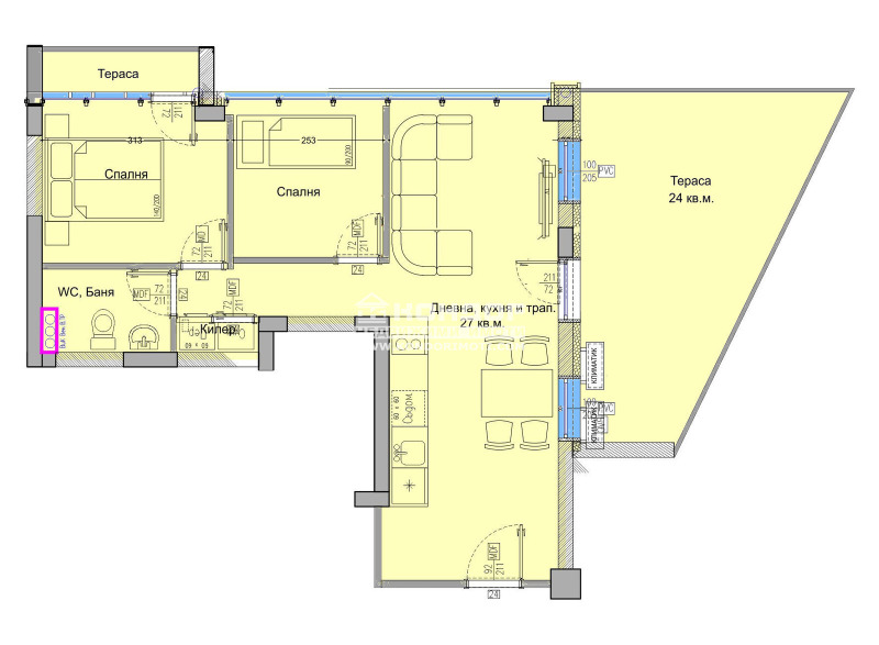 À venda  2 quartos Plovdiv , Centar , 98 m² | 23291510 - imagem [2]