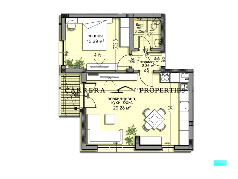 Продава 2-СТАЕН в град Варна, Изгрев - 83 кв.м / 133 990 € » 262 061.66 лв., КАРЕРА ПРОПЪРТИС