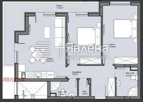 2 slaapkamers Krasna poljana 2, Sofia 2