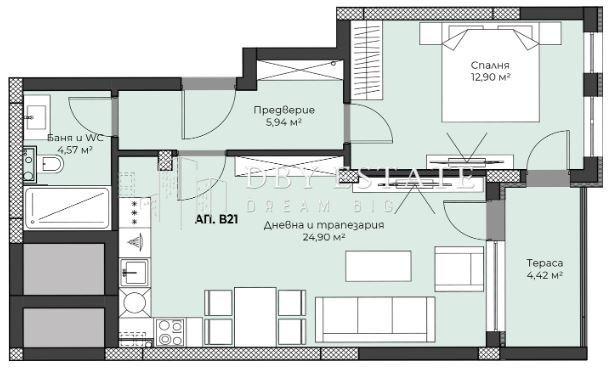 Продава 2-СТАЕН, гр. Пловдив, Христо Смирненски, снимка 4 - Aпартаменти - 48945852