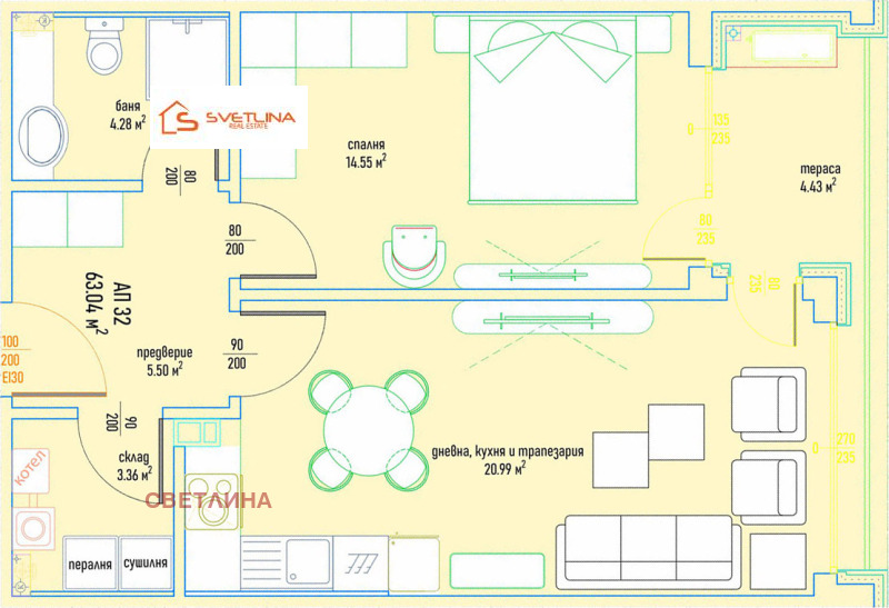 Продава 2-СТАЕН, гр. София, Дървеница, снимка 7 - Апартаменти - 53411973