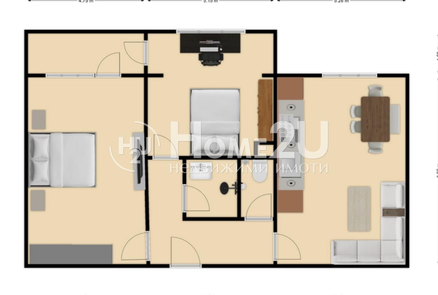 Продава 2-СТАЕН, гр. Бургас, Лазур, снимка 2 - Апартаменти - 53492595