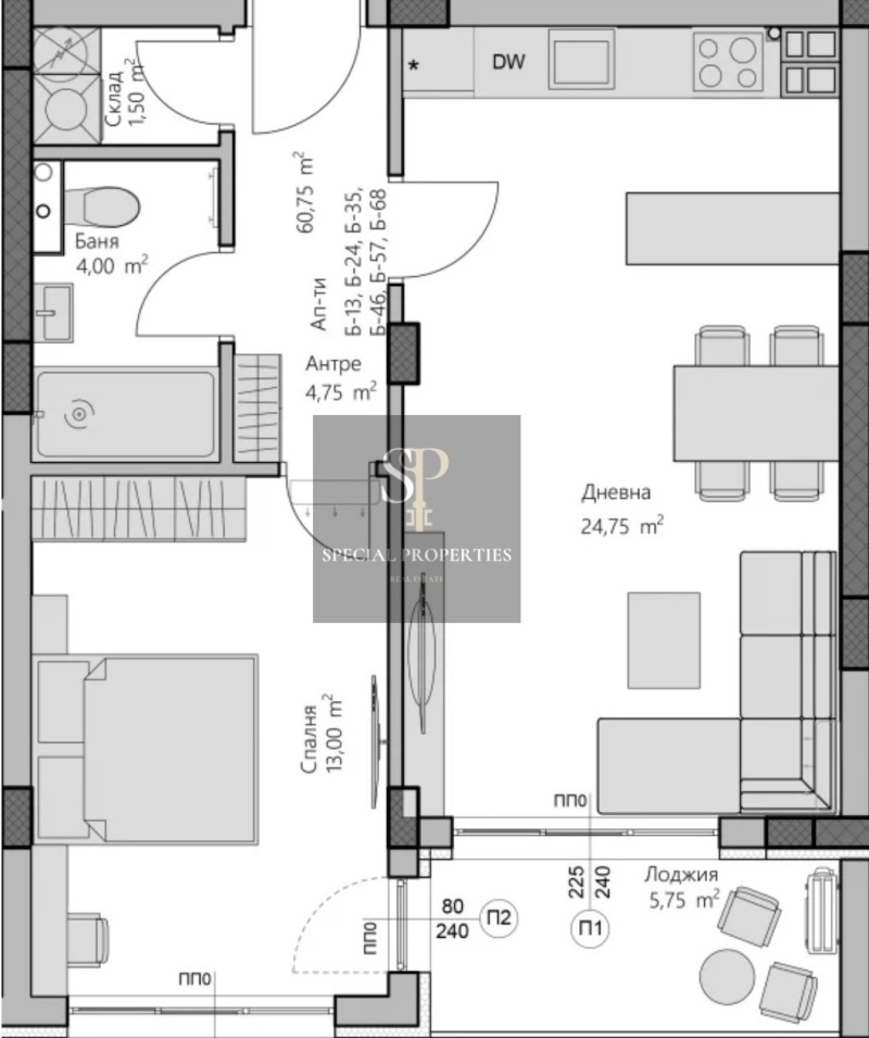 Продава 2-СТАЕН, гр. Пловдив, Христо Смирненски