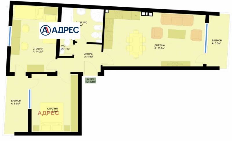 Продава  3-стаен град Варна , Гранд Мол , 105 кв.м | 95717160 - изображение [3]