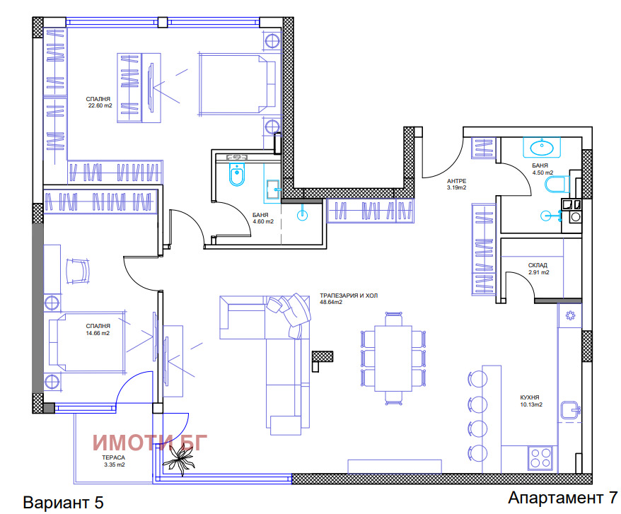 Продава 3-СТАЕН, гр. София, Манастирски ливади, снимка 11 - Апартаменти - 54025911