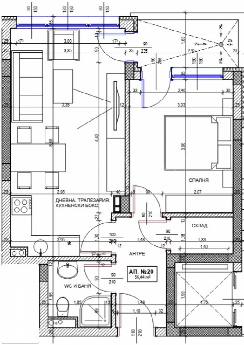Na prodej  1 ložnice oblast Burgas , Pomorie , 62 m2 | 19082650 - obraz [2]