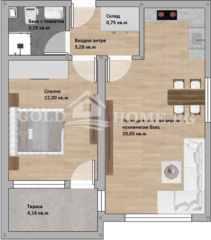 Продава 2-СТАЕН, гр. Пловдив, Христо Смирненски, снимка 2 - Апартаменти - 53073779