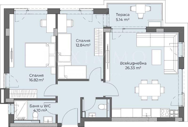 Продава 3-СТАЕН, гр. Пловдив, Христо Смирненски, снимка 5 - Aпартаменти - 47532080